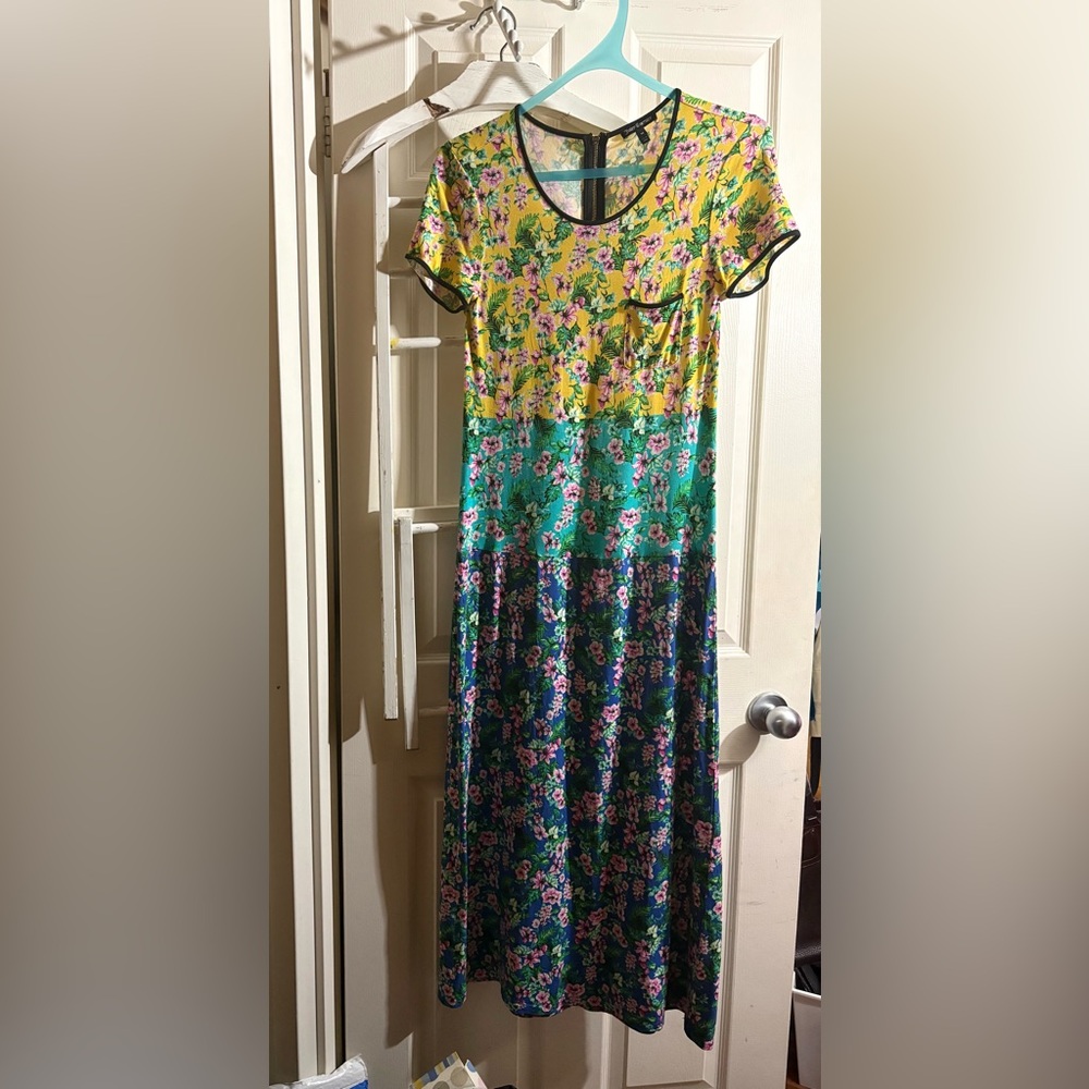 Juicy Couture Hibiscus Floral Long Dress Size m